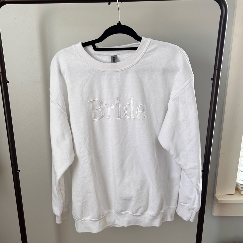“Bride” Embroidered Sweatshirt